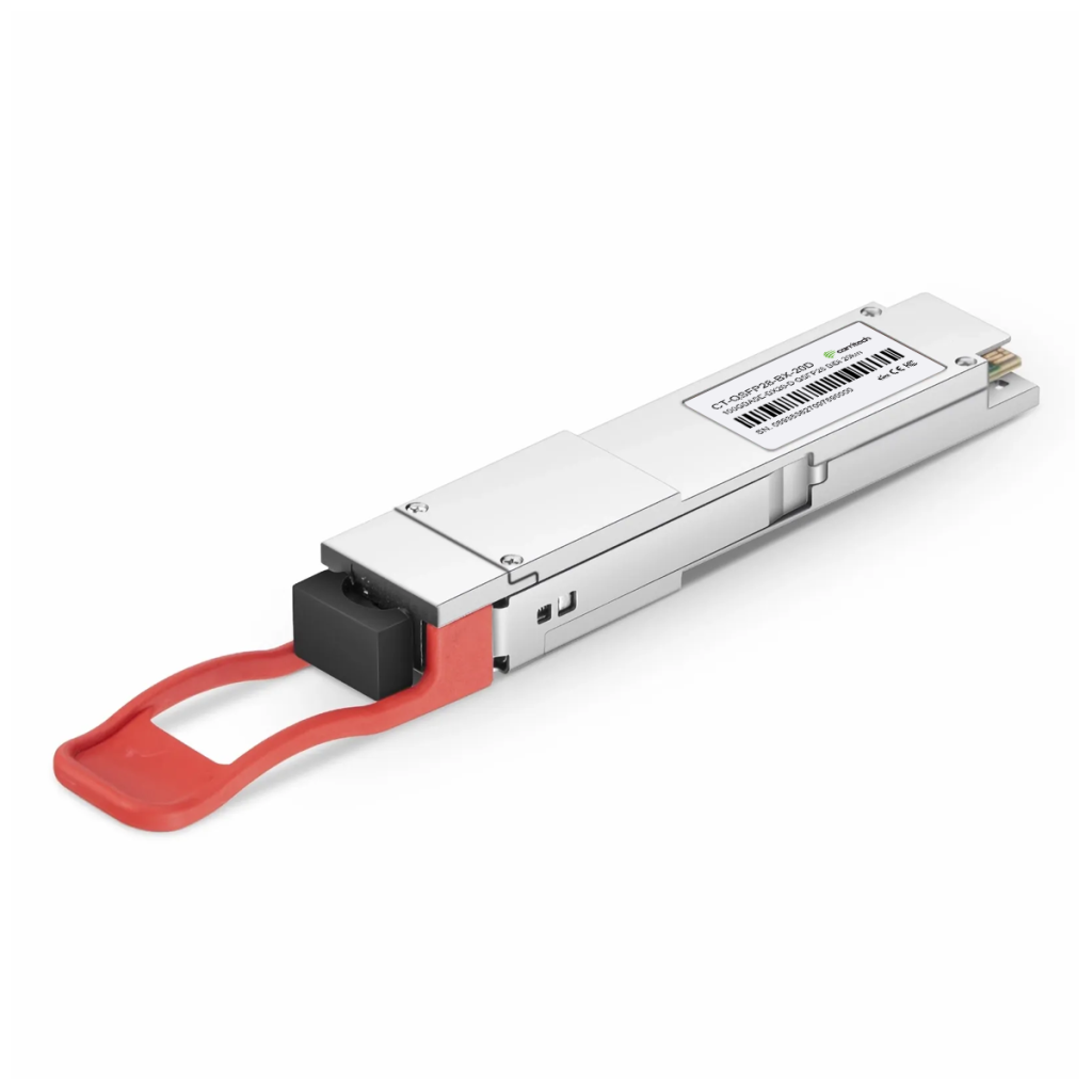 100GBASE-BX20-D QSFP28 BiDi 1310nm-TX/1280nm-RX 20km DOM Simplex LC/UPC SMF Optical Transceiver Module